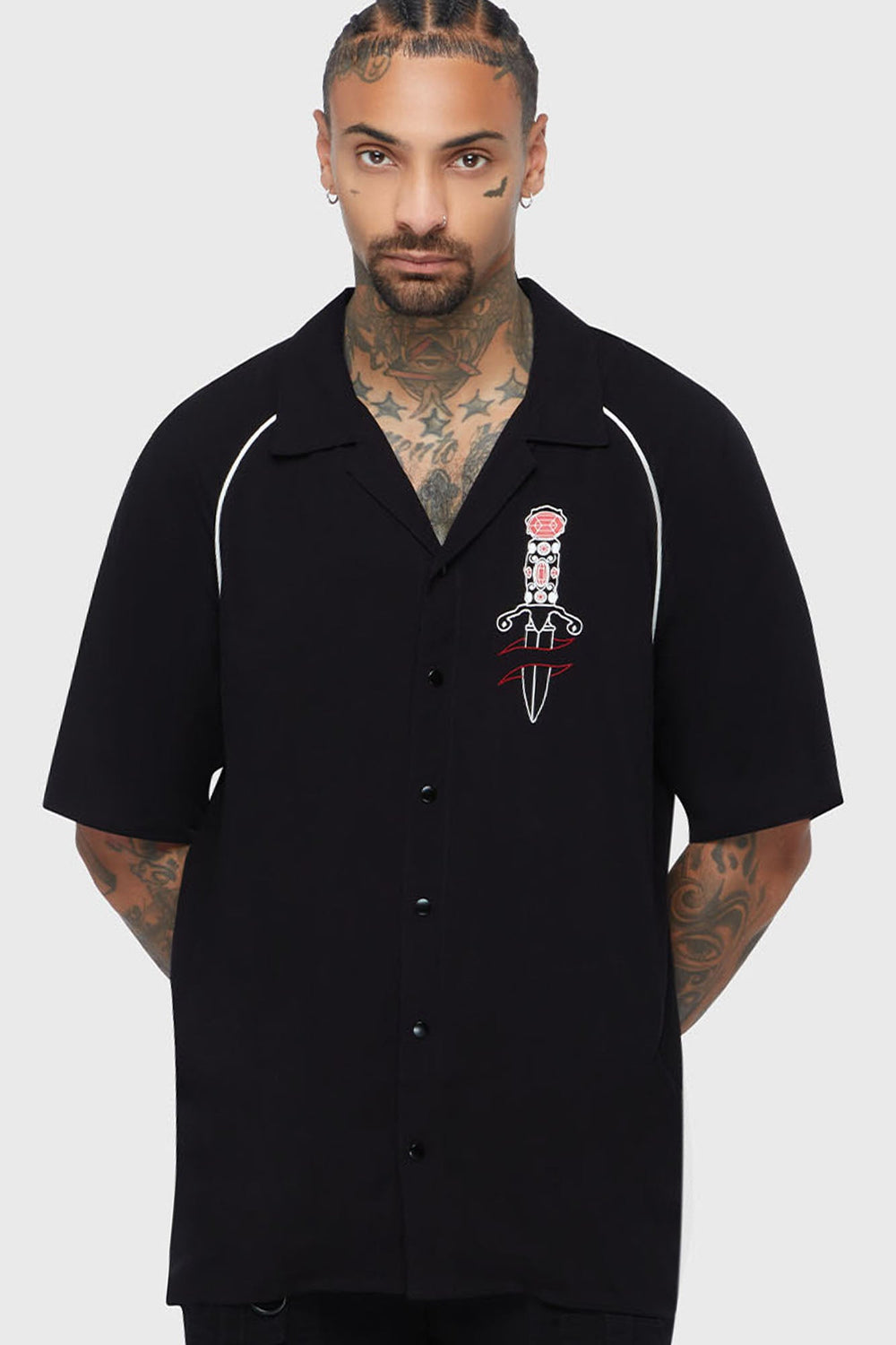 Moonstruck Bowling Shirt Killstar / Mens