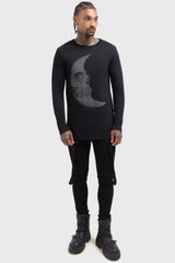 Lunar Crescent Long Sleeve Top Killstar / Mens