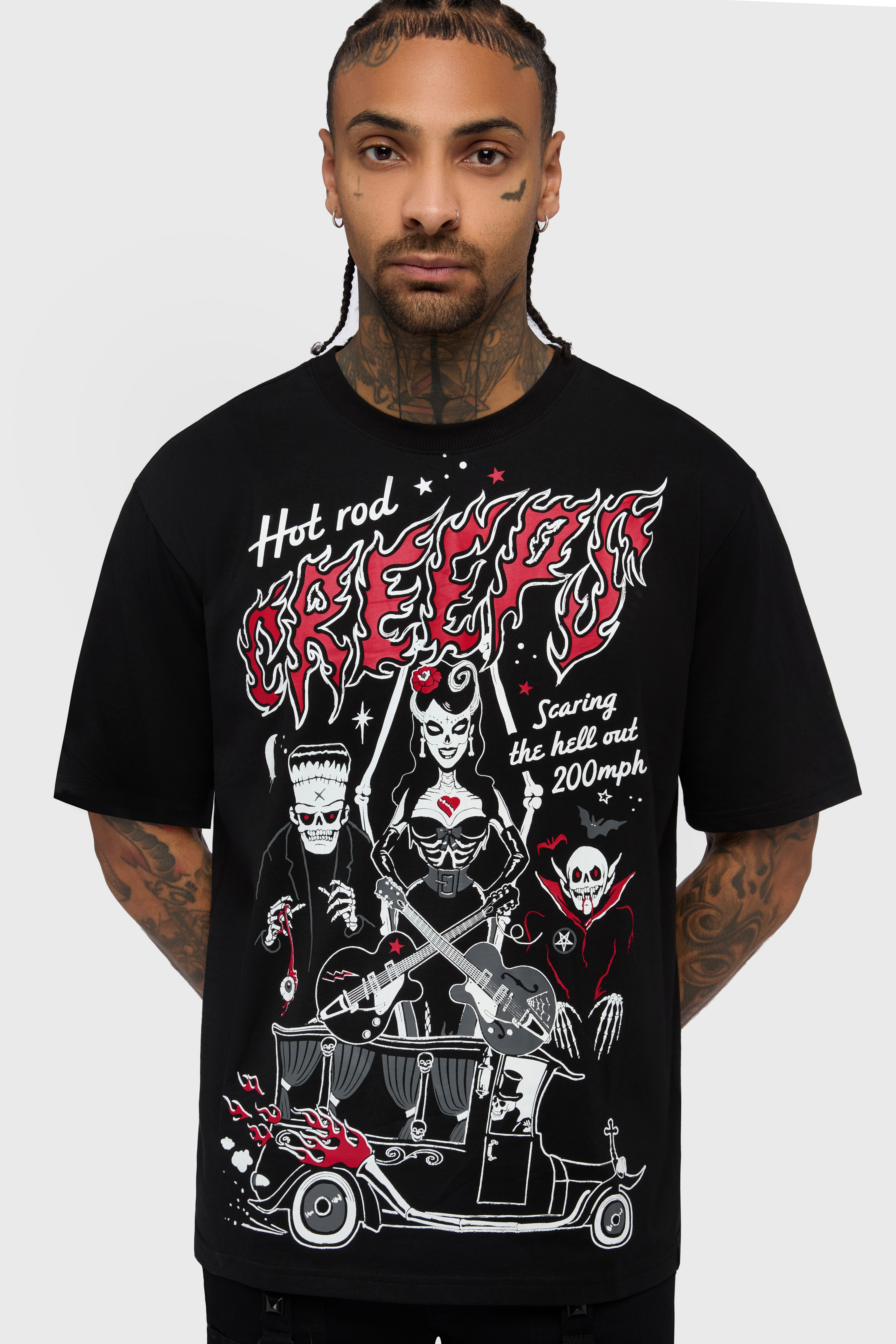 Scaring Hell Boxy T Shirt Killstar / Mens