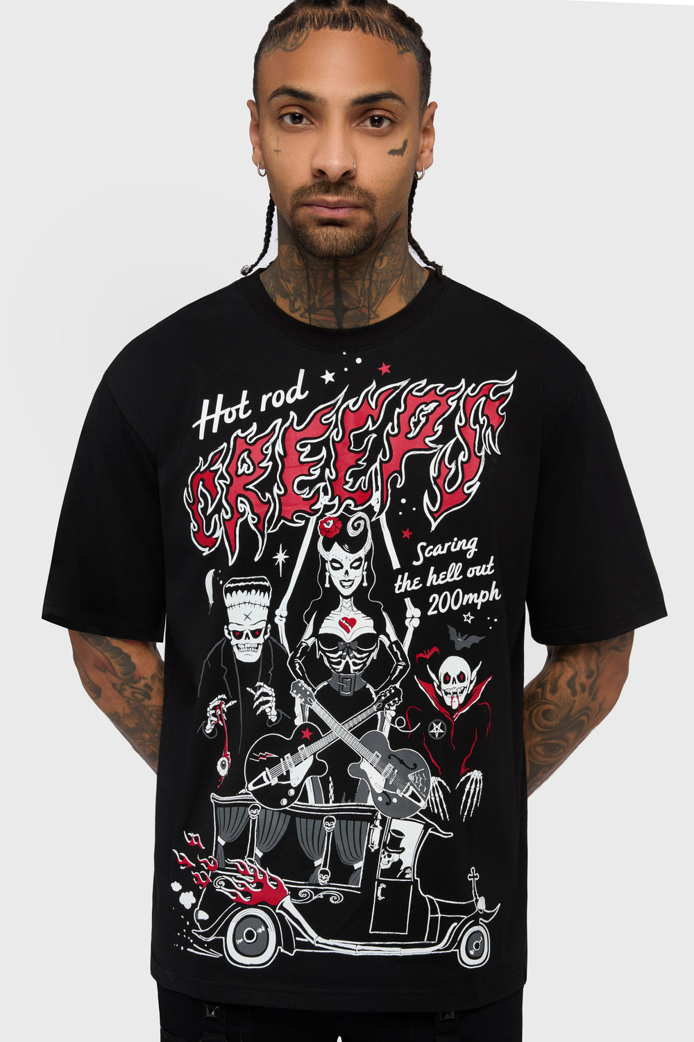 Scaring Hell Boxy T Shirt Killstar / Mens