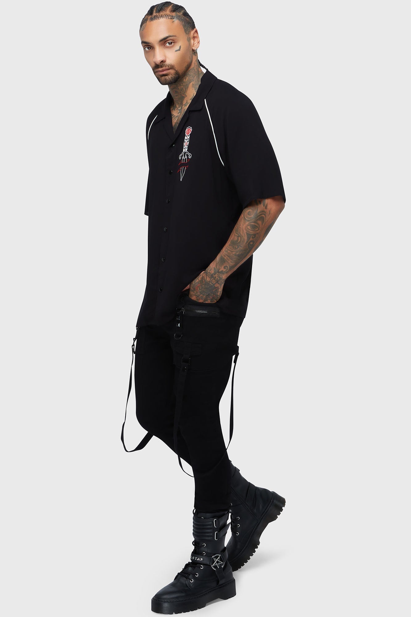 Moonstruck Bowling Shirt Killstar / Mens