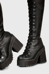 Bloodletting Knee-High Boots Killstar / Womens