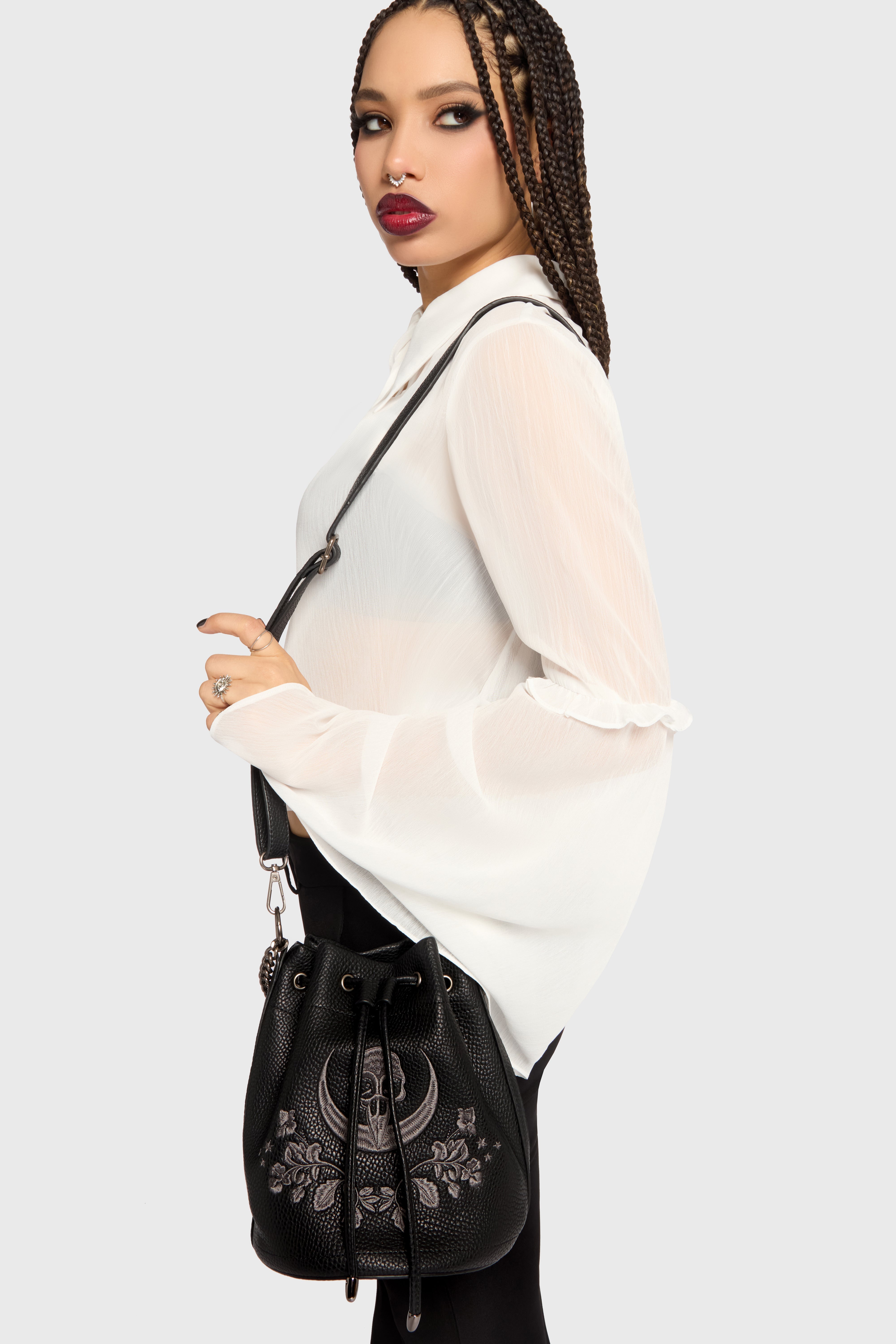 Venomous Rose Bucket Bag Killstar / Womens
