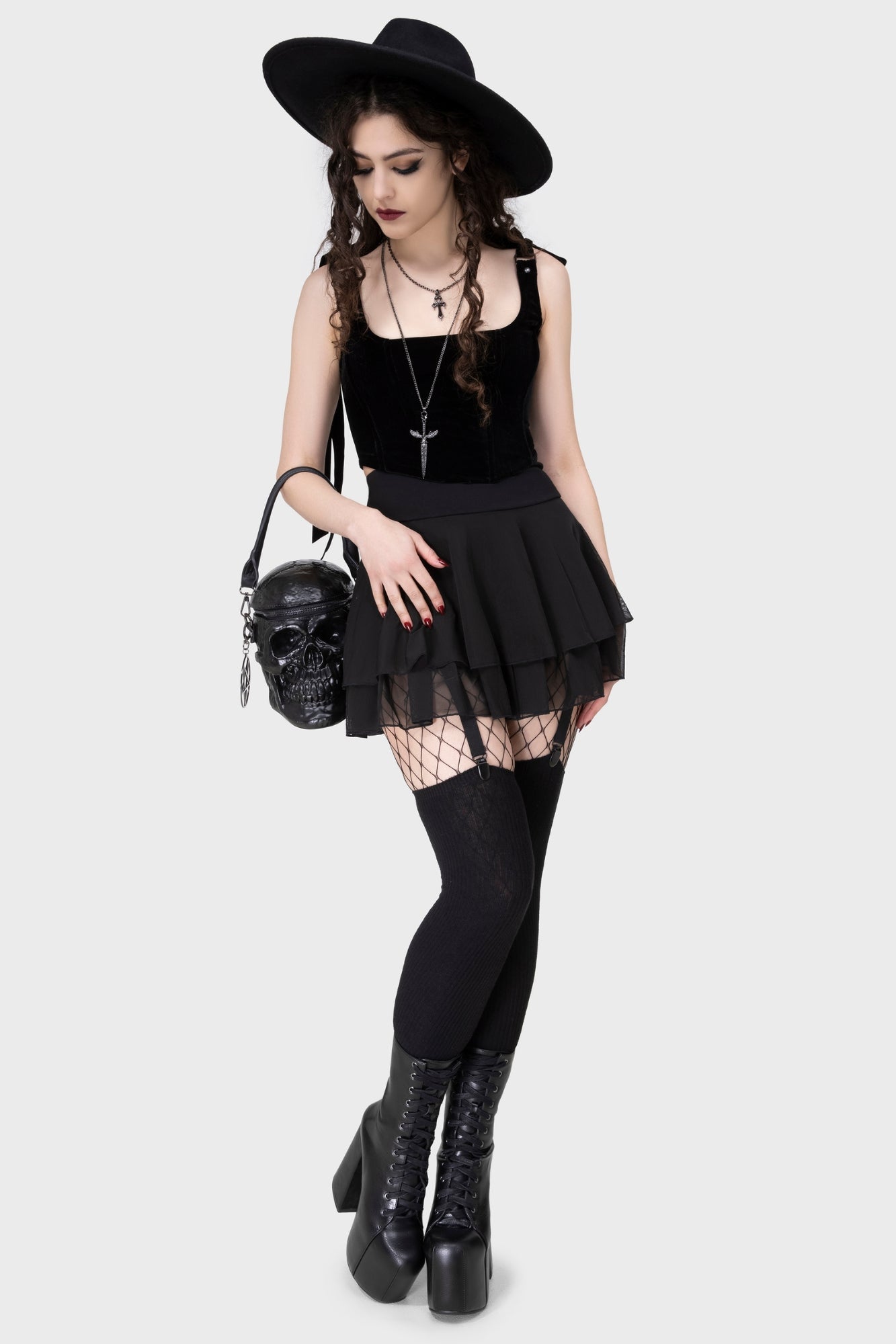 Grave Digger Skull Handbag [B] Killstar / Womens