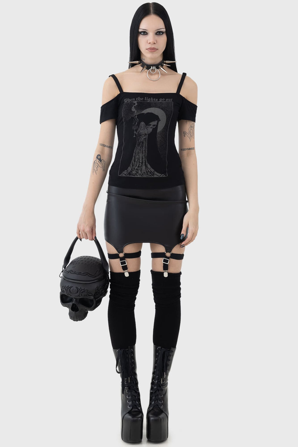 Contact The Dead Skull Handbag Killstar / Womens