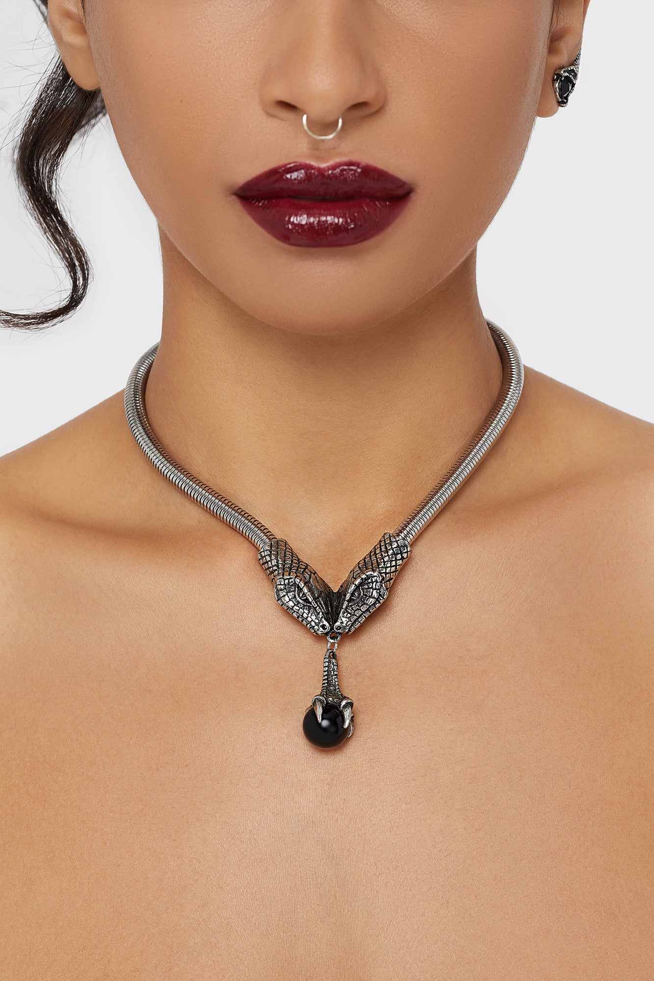 Snake Chain Choker Necklace Killstar / Womens