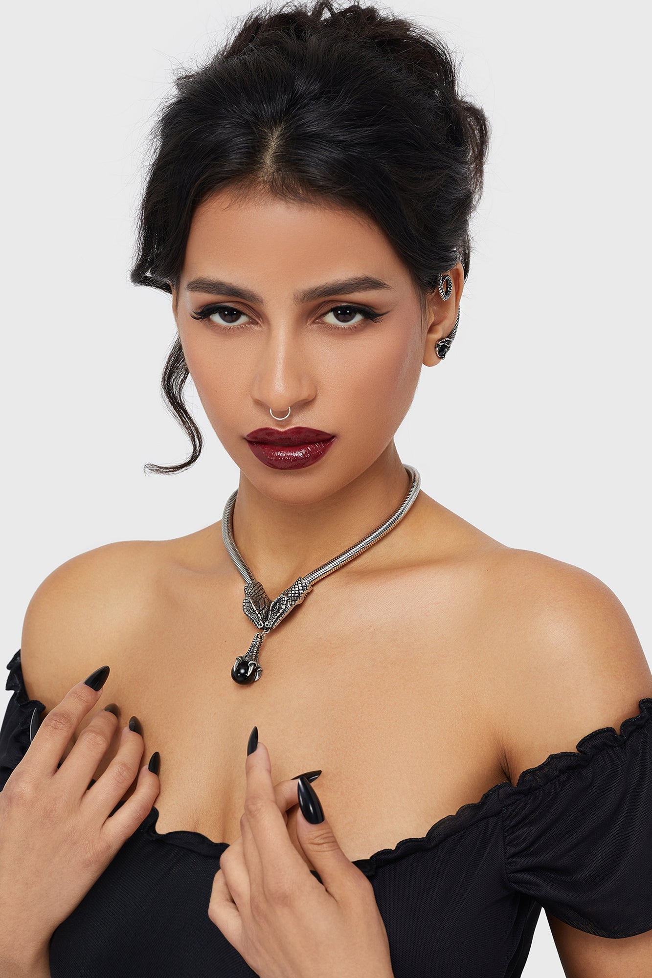 Snake Chain Choker Necklace Killstar / Womens