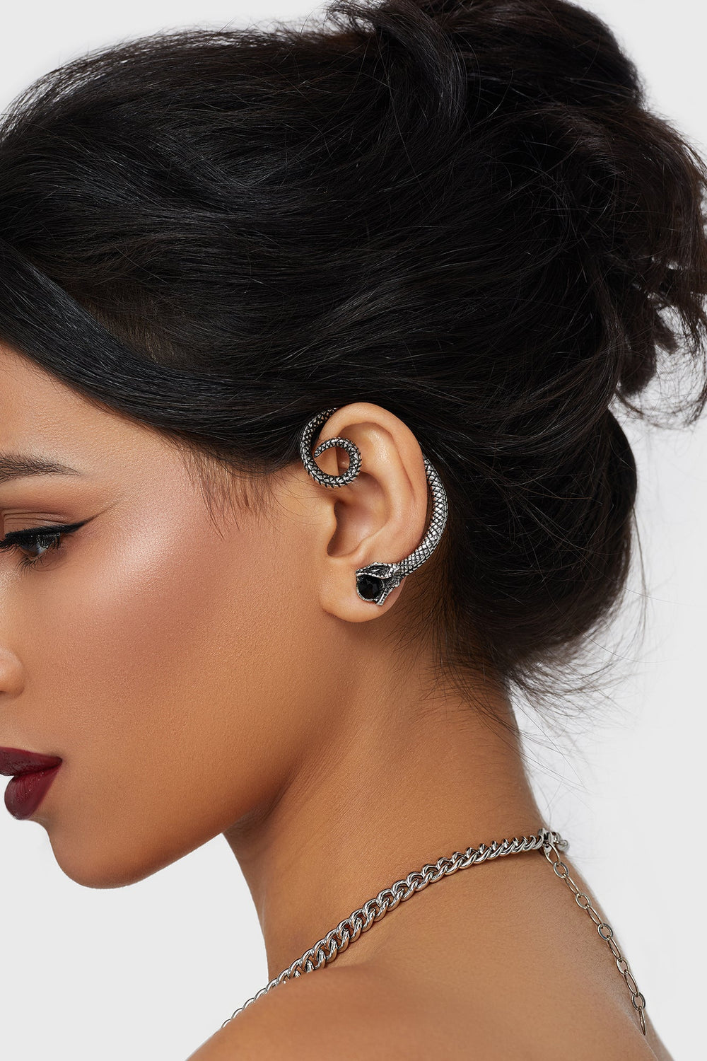 Snake Venom Ear Climber Earring Killstar / Womens
