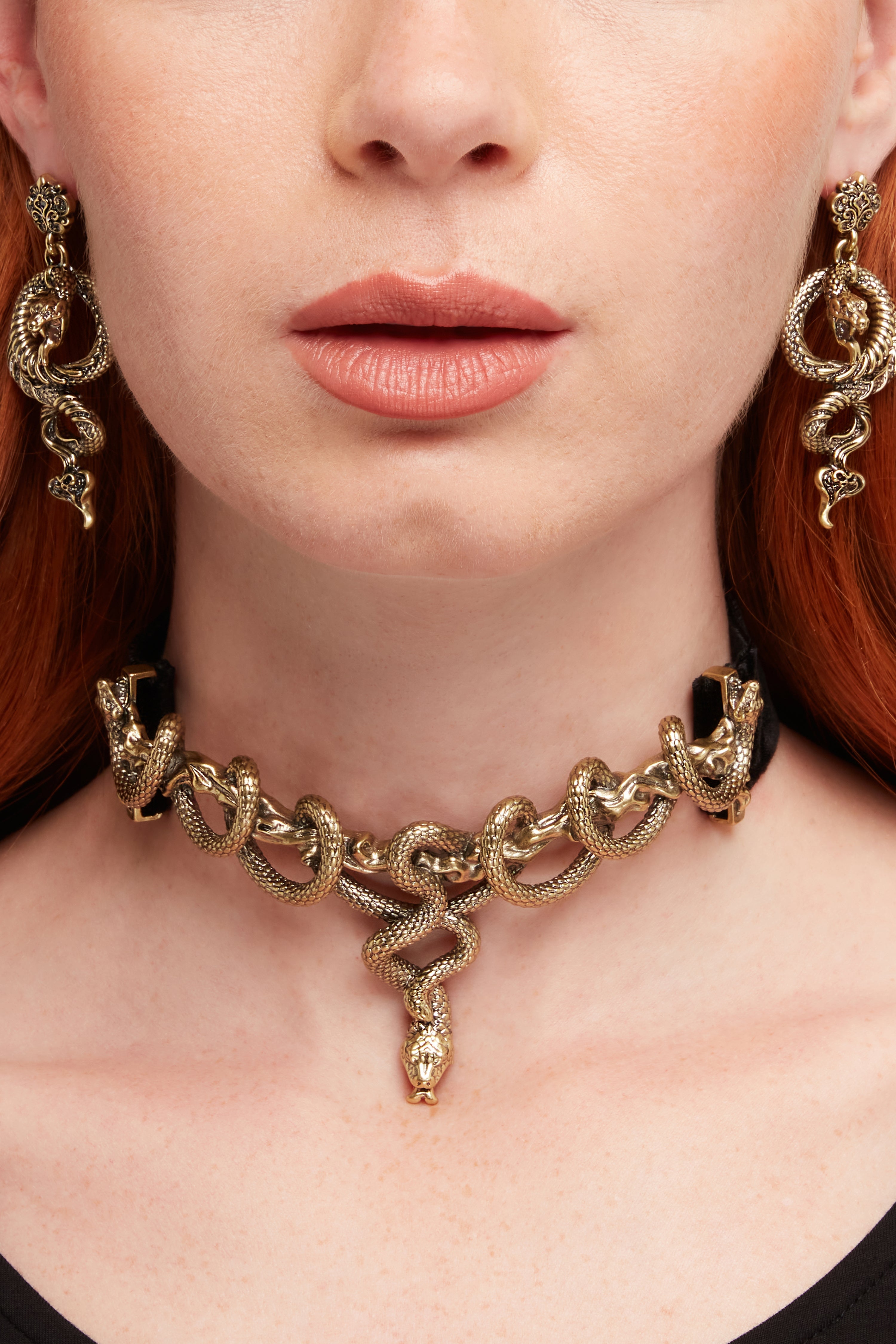 Deadly Coil Choker [Gold] Killstar / Womens