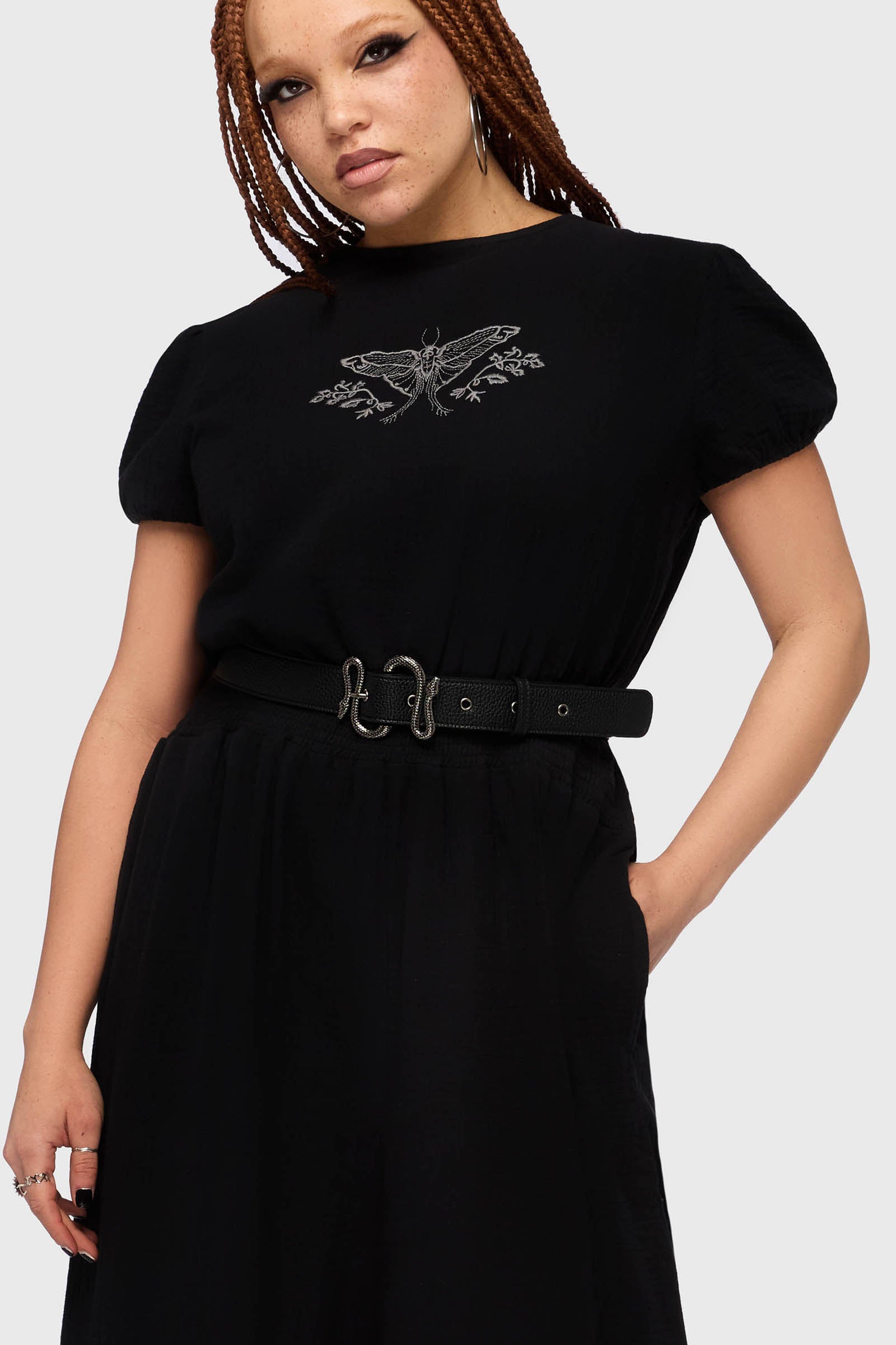 In The Hollow Snake Buckle Belt Killstar / Womens