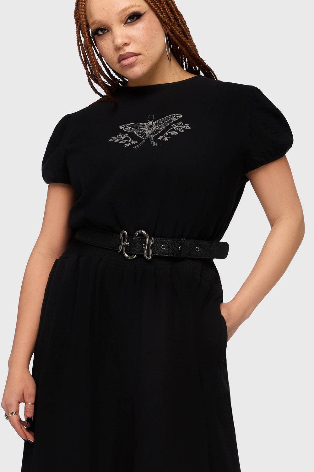 In The Hollow Snake Buckle Belt Killstar / Womens
