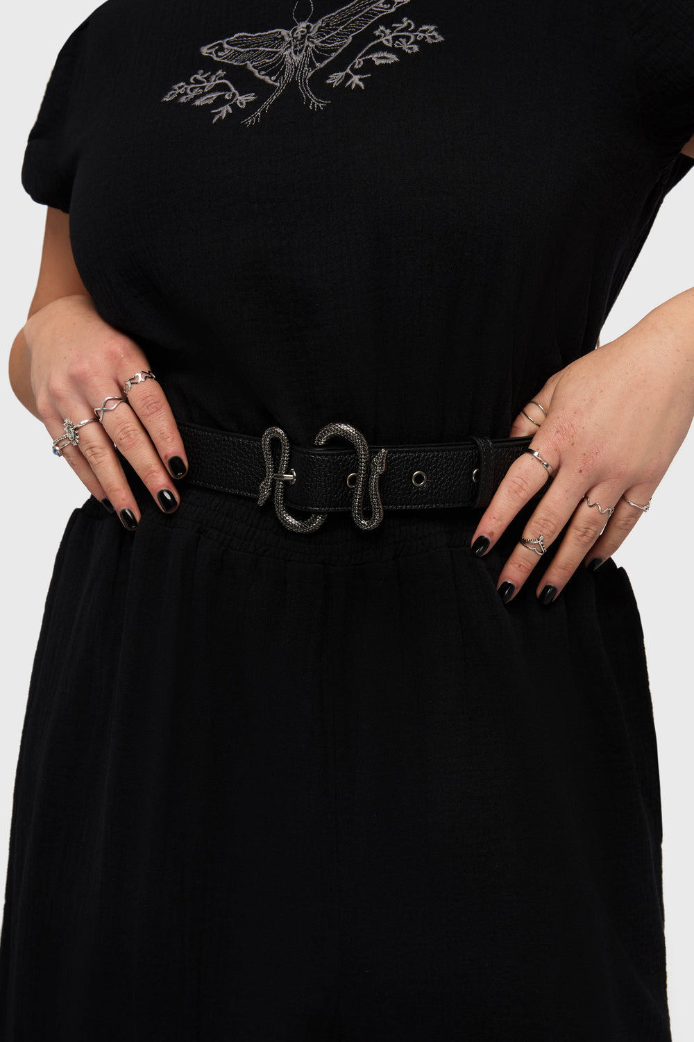 In The Hollow Snake Buckle Belt Killstar / Womens