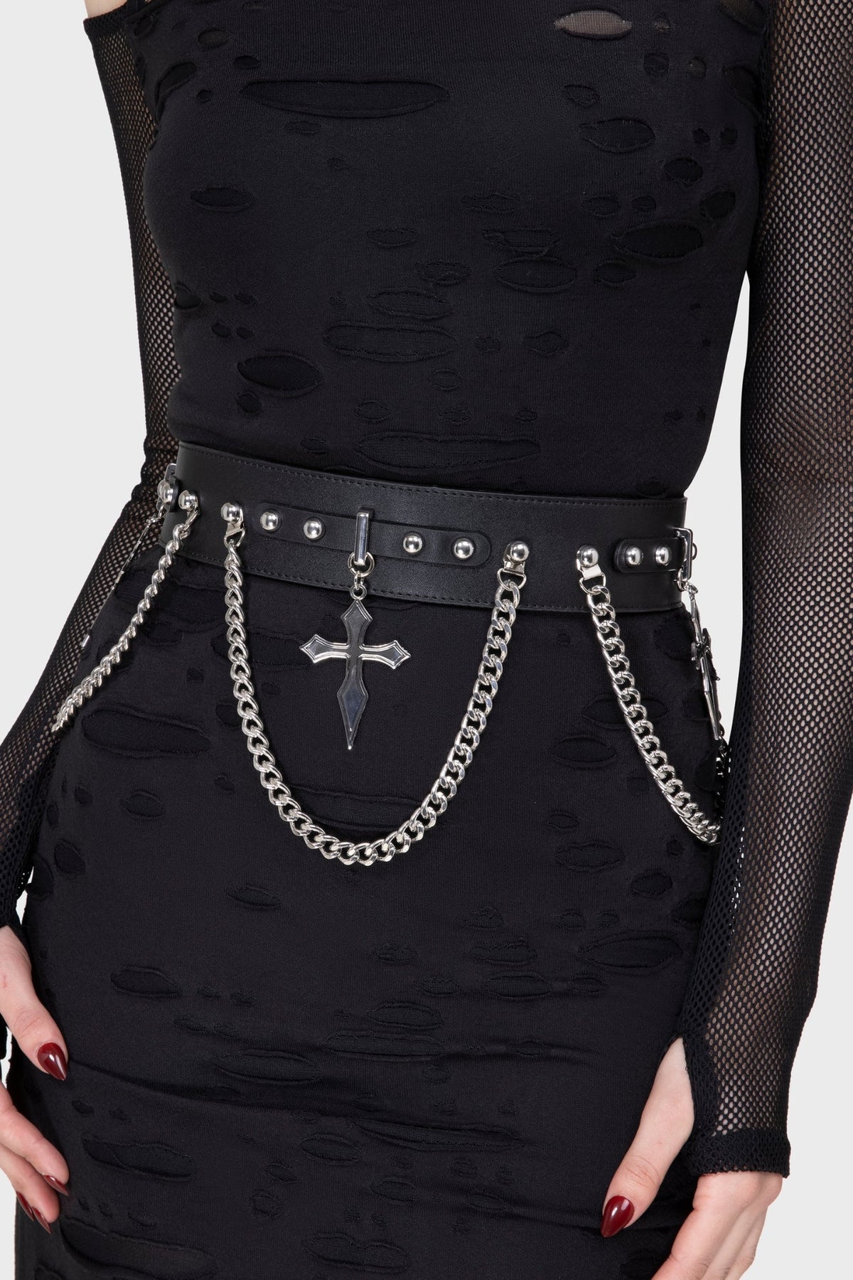 Hope To Die Cross Belt Killstar / Womens