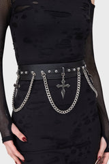 Hope To Die Cross Belt Killstar / Womens