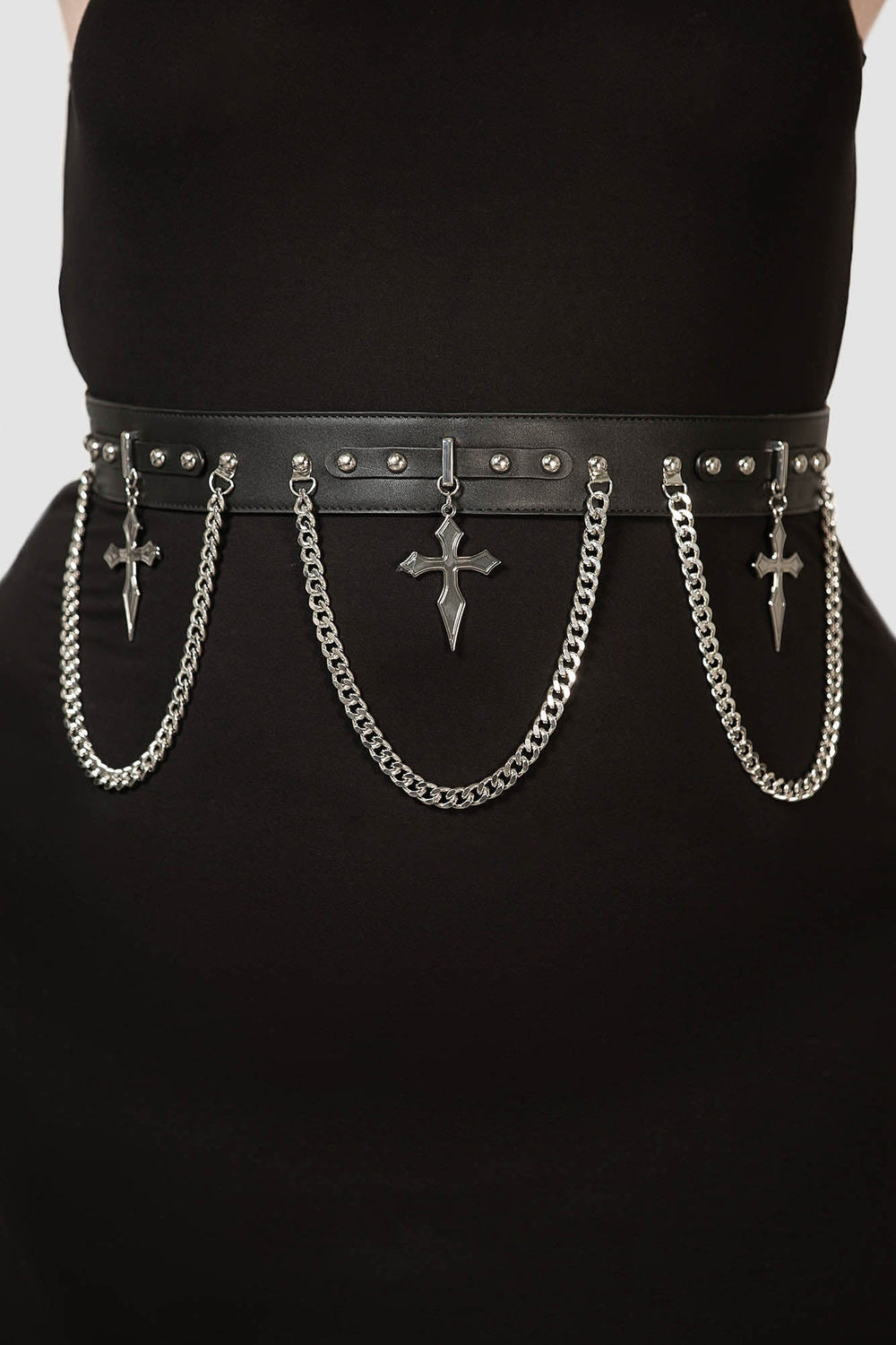 Hope To Die Cross Belt Killstar / Womens