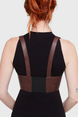 Roseate Harness [Brown/Gold] Killstar / Womens