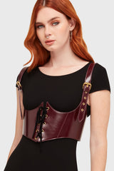 Phantoms Embrace Harness [Burgundy] Killstar / Womens