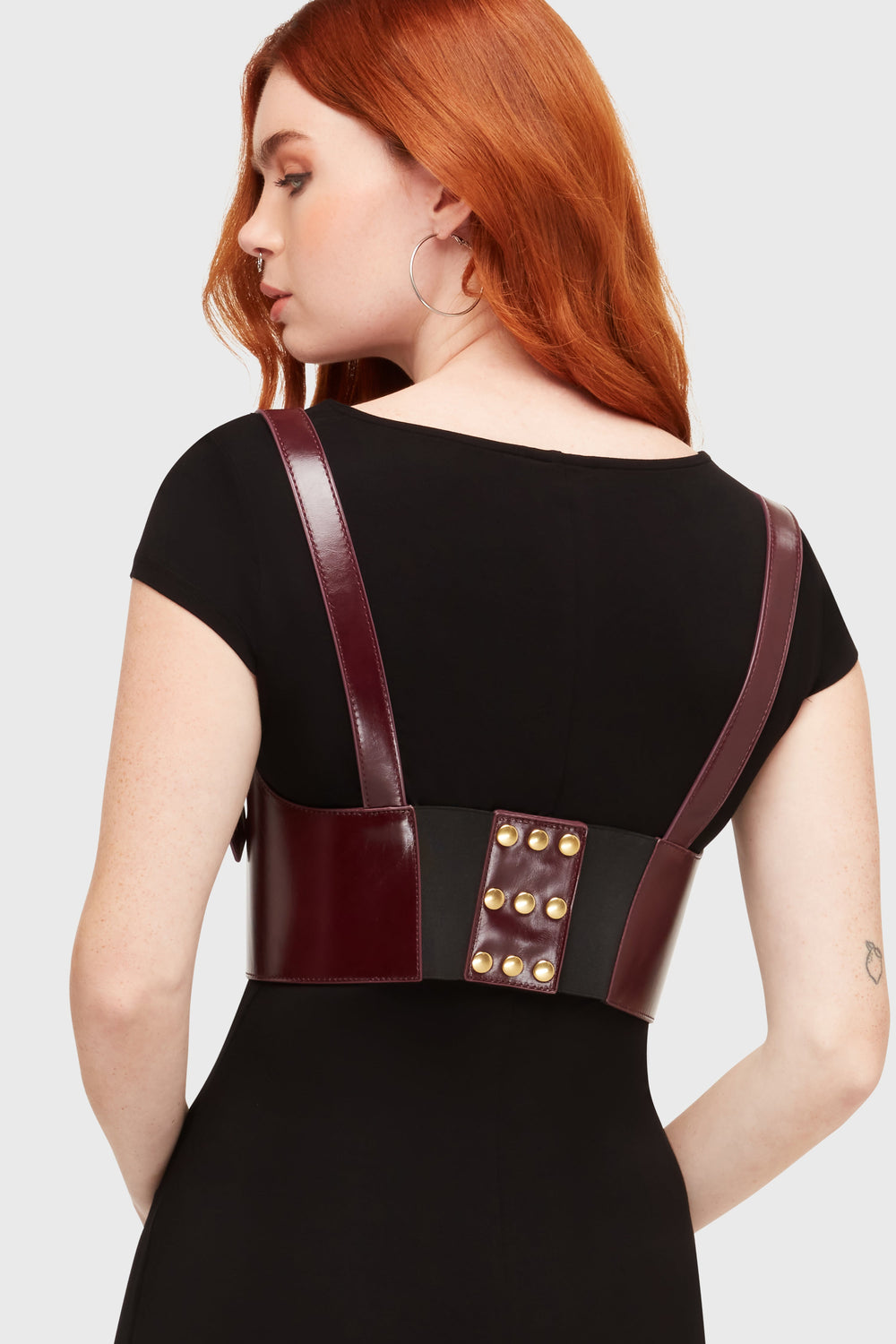 Phantoms Embrace Harness [Burgundy] Killstar / Womens