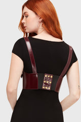 Phantoms Embrace Harness [Burgundy] Killstar / Womens