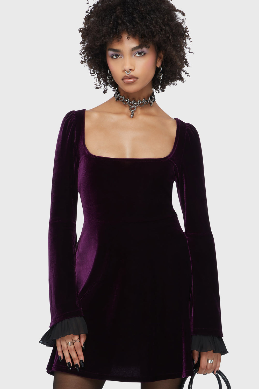 Beatrix Dress [Purple] Killstar / Womens