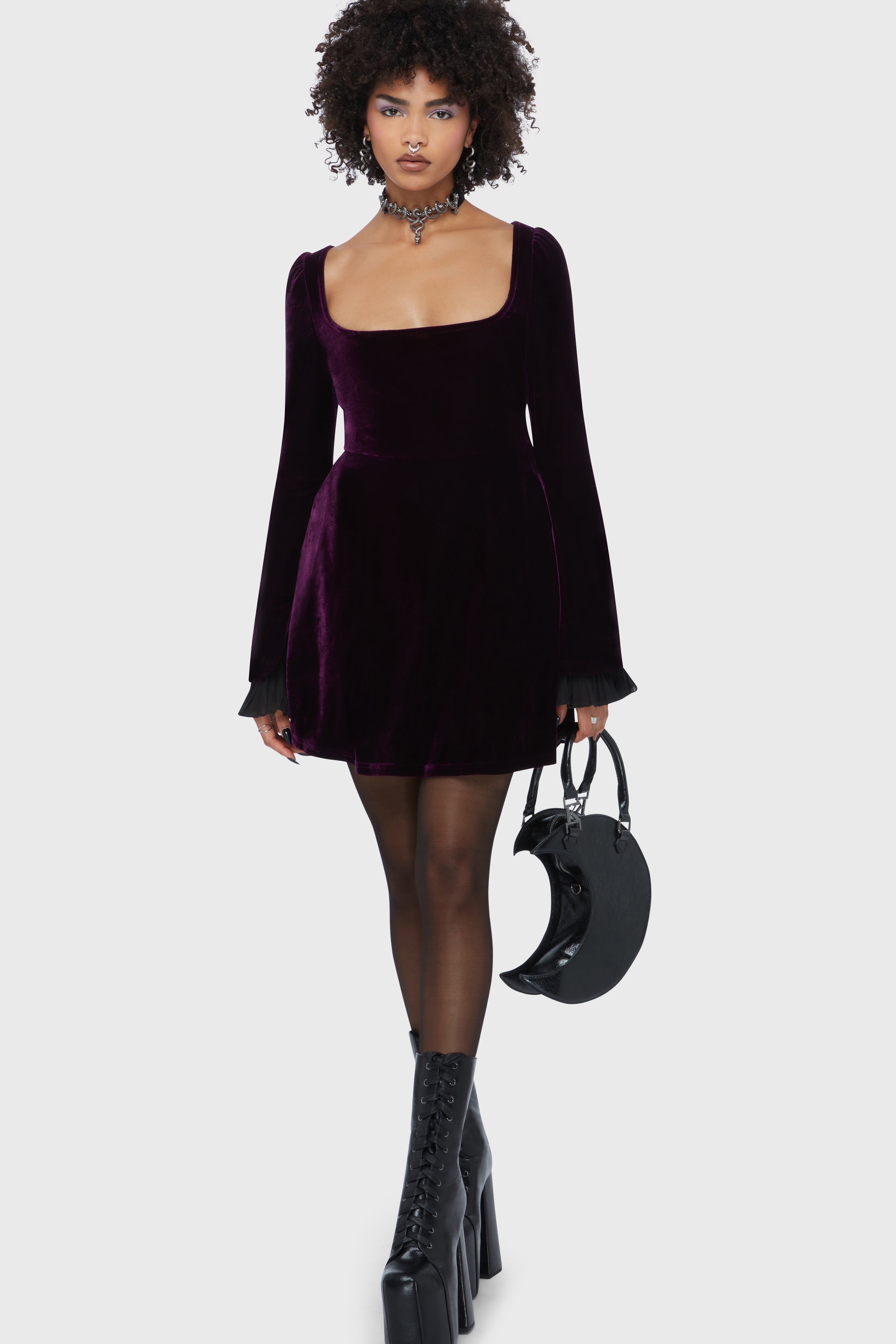 Beatrix Dress [Purple] Killstar / Womens