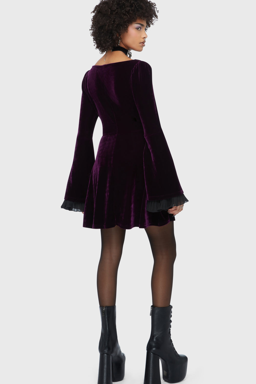 Beatrix Dress [Purple] Killstar / Womens