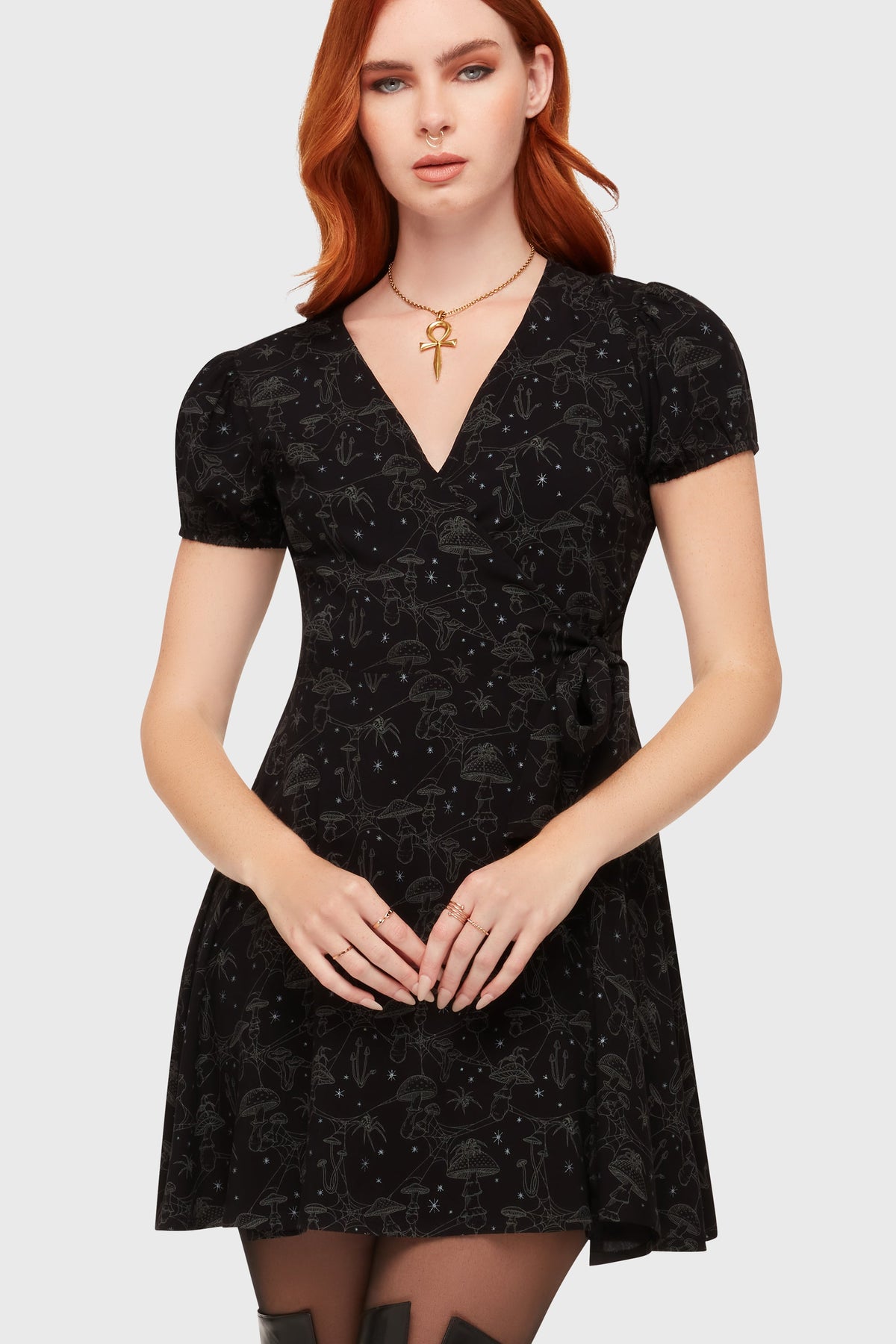 Garden Of Venom Mini Dress Killstar / Womens