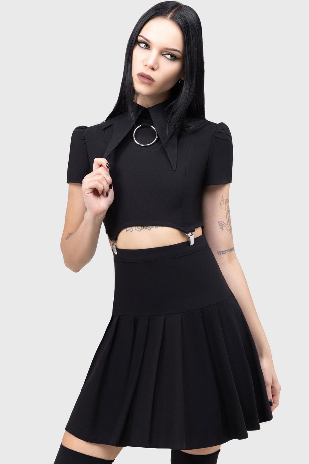 Darita Suspender Dress [B] Killstar / Womens