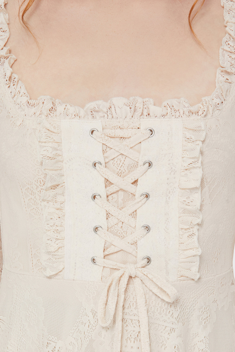 Killing Kisses Lace Maiden Dress [Ivory] Killstar / Womens
