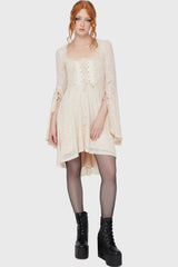 Killing Kisses Lace Maiden Dress [Ivory] Killstar / Womens