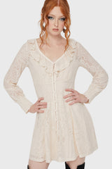 Cybele Lace Dress [Ivory] Killstar / Womens