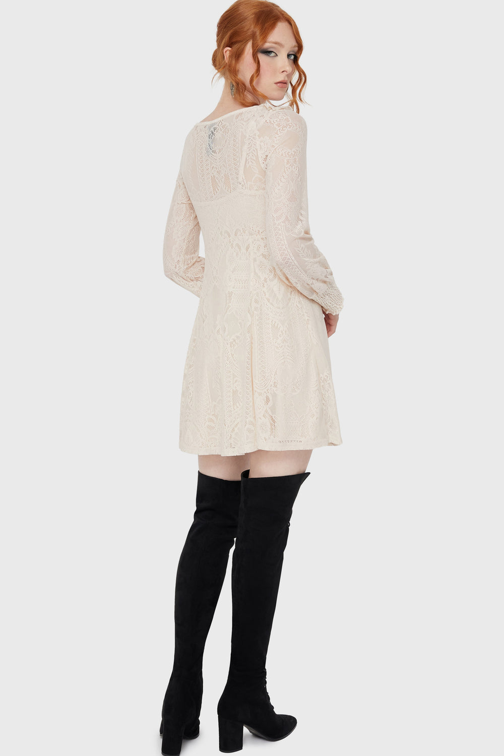 Cybele Lace Dress [Ivory] Killstar / Womens