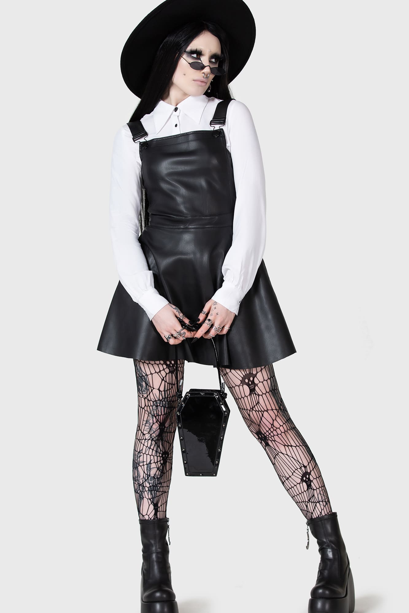 Neve Pinafore Dress Killstar / Womens