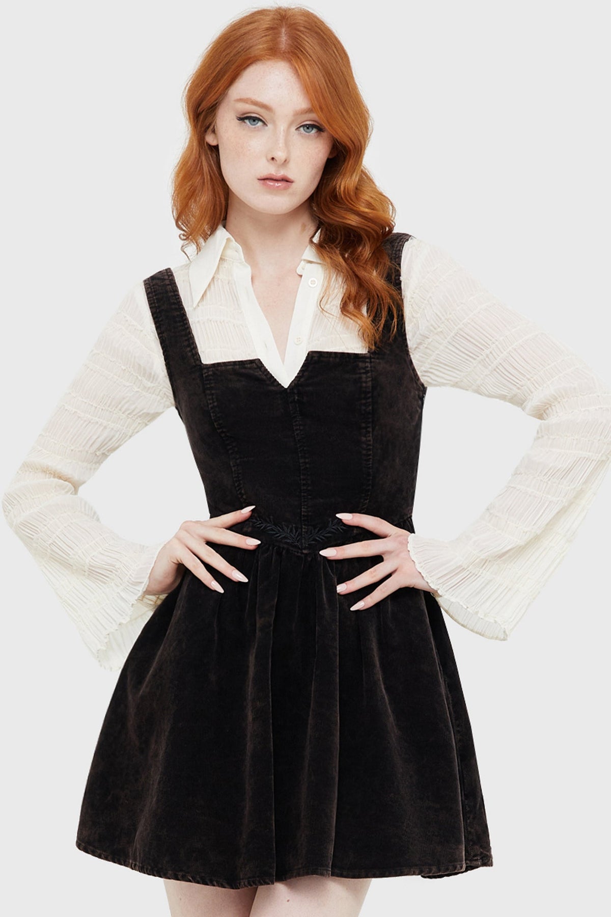 Elderroot Mini Dress [BROWN] Killstar / Womens