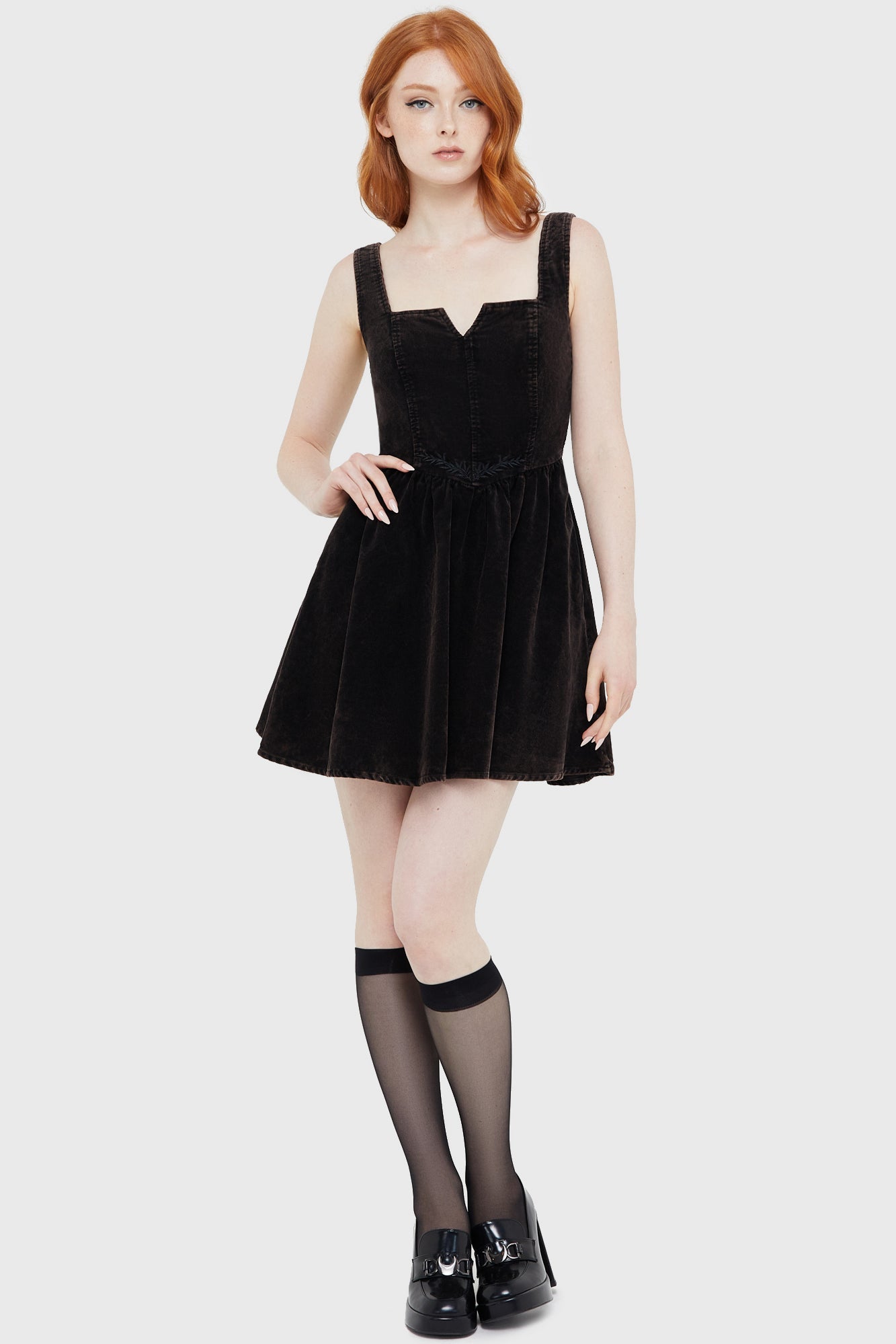 Elderroot Mini Dress [BROWN] Killstar / Womens