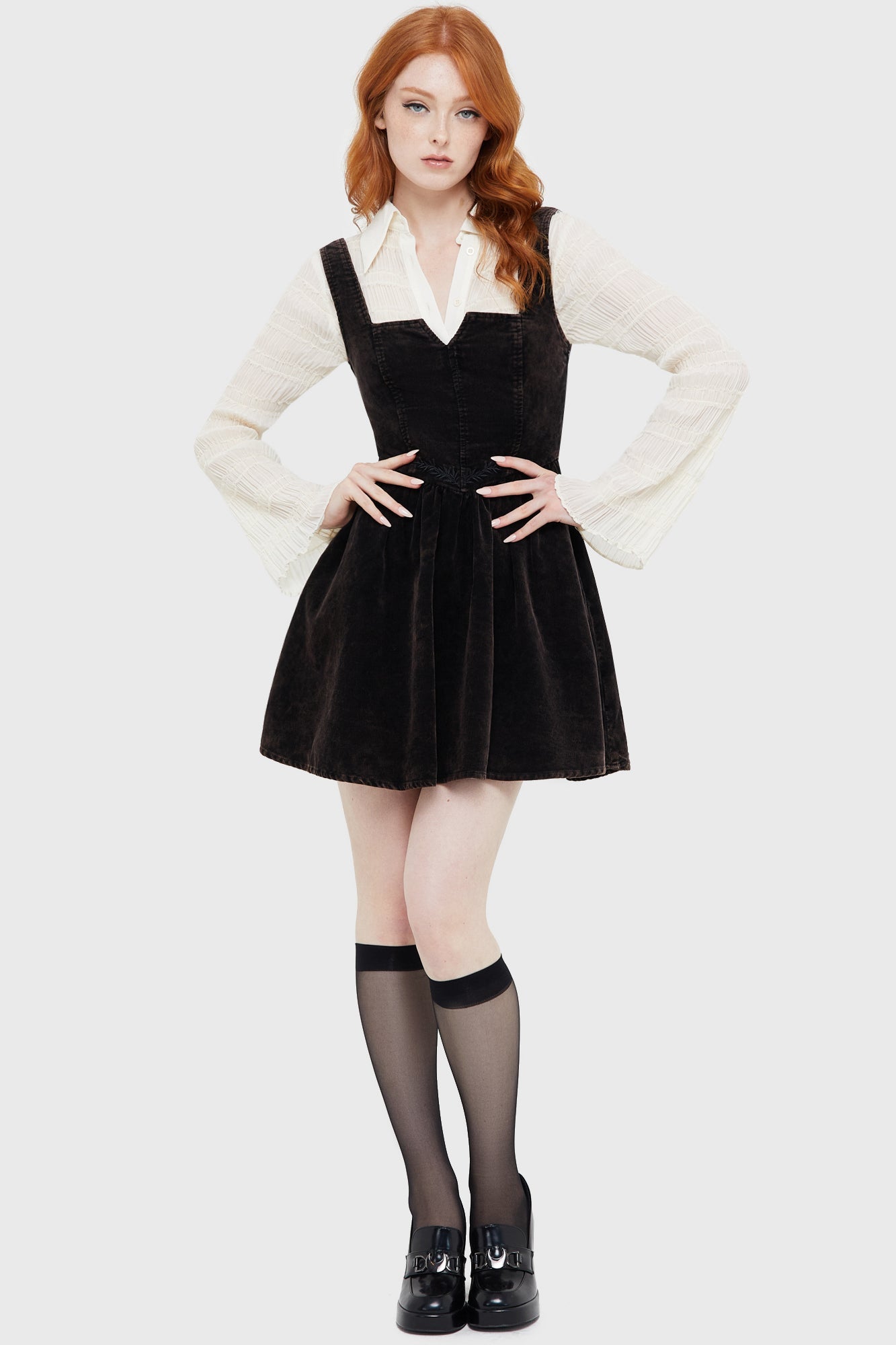 Elderroot Mini Dress [BROWN] Killstar / Womens