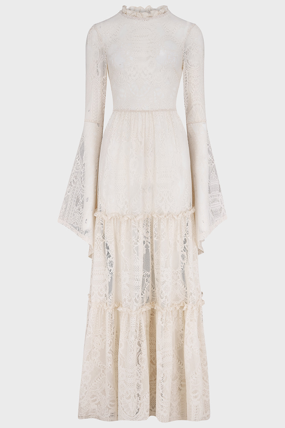 Hecate Lace Maxi Dress [IVORY] Killstar / Womens