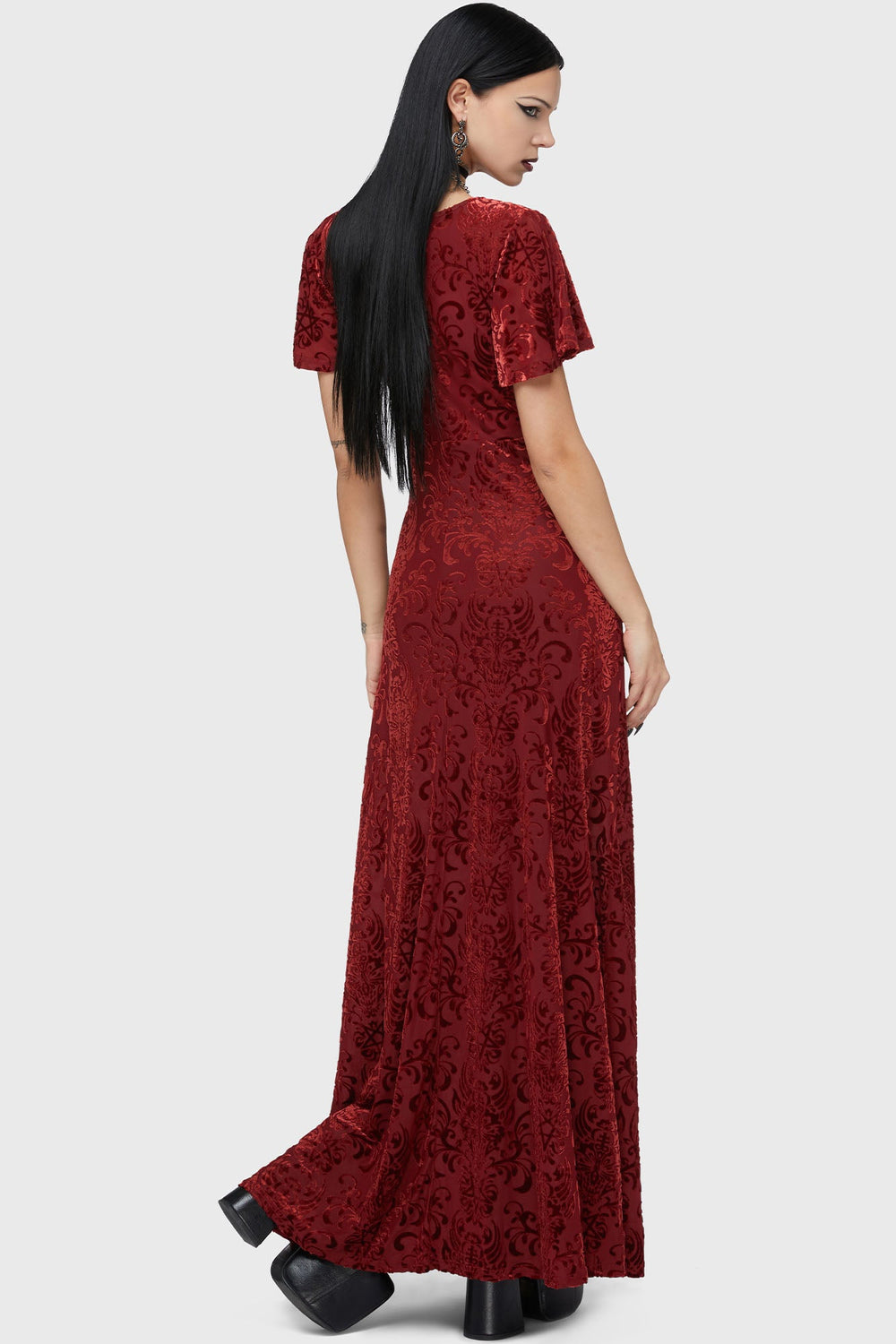Crimson Bloodlust Maxi Dress Killstar / Womens
