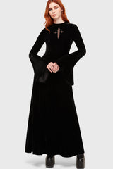 Serenade Of Shadows Maxi Dress Killstar / Womens