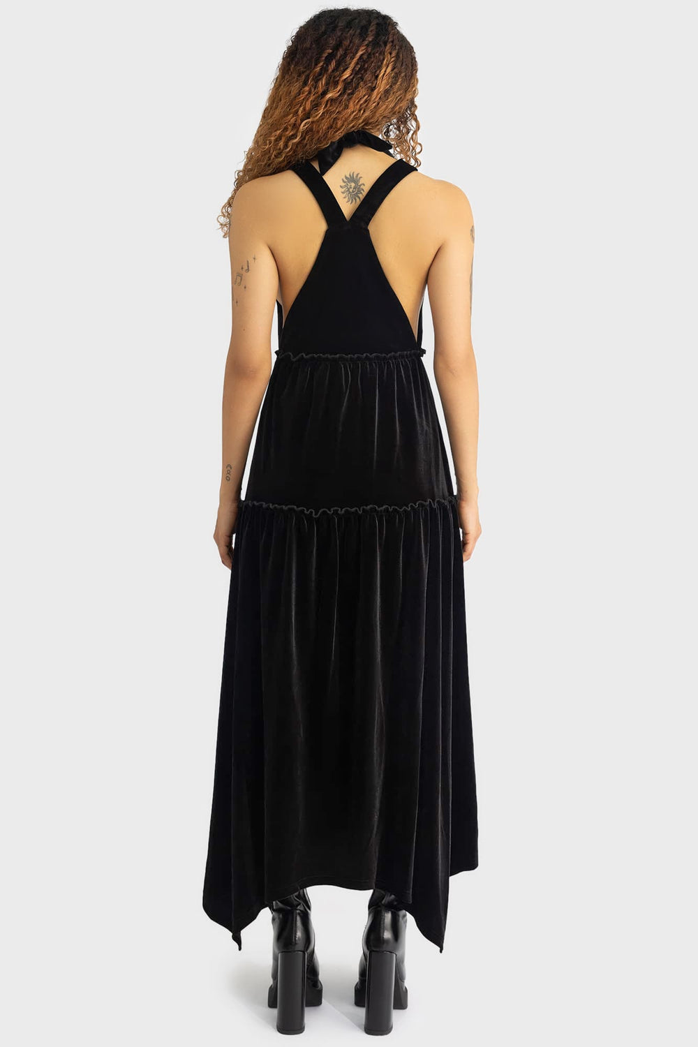 Ascended Maxi Pinafore Dress Killstar / Womens