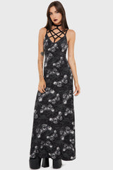 Spidrasica's Web Maxi Dress Killstar / Womens