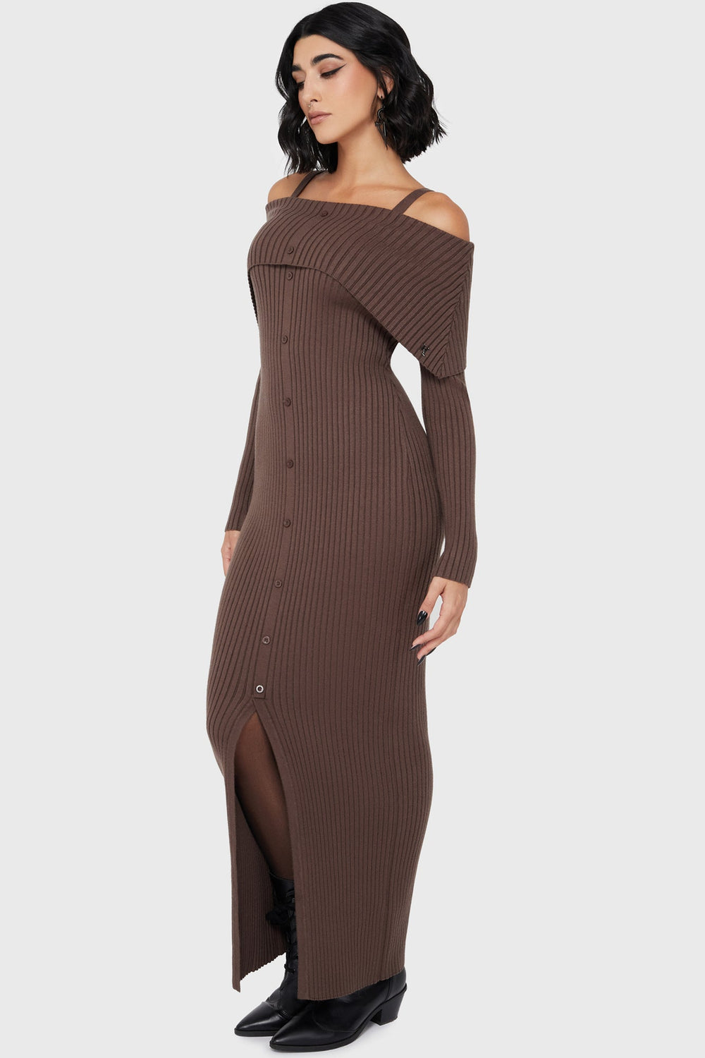 Dusk Empress Dress [Brown] Killstar / Womens