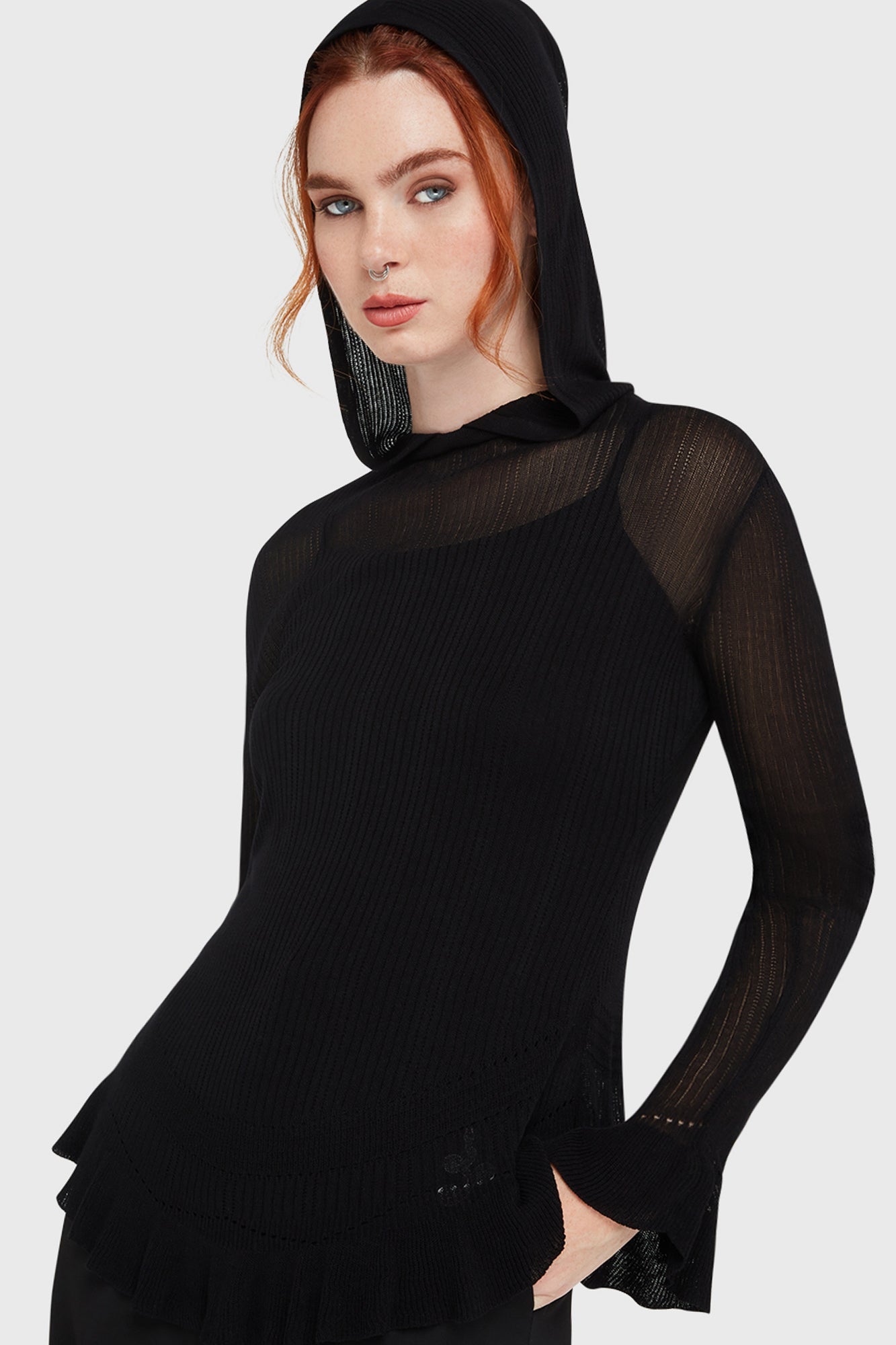 Broken Halo Hooded Sweater Killstar / Womens