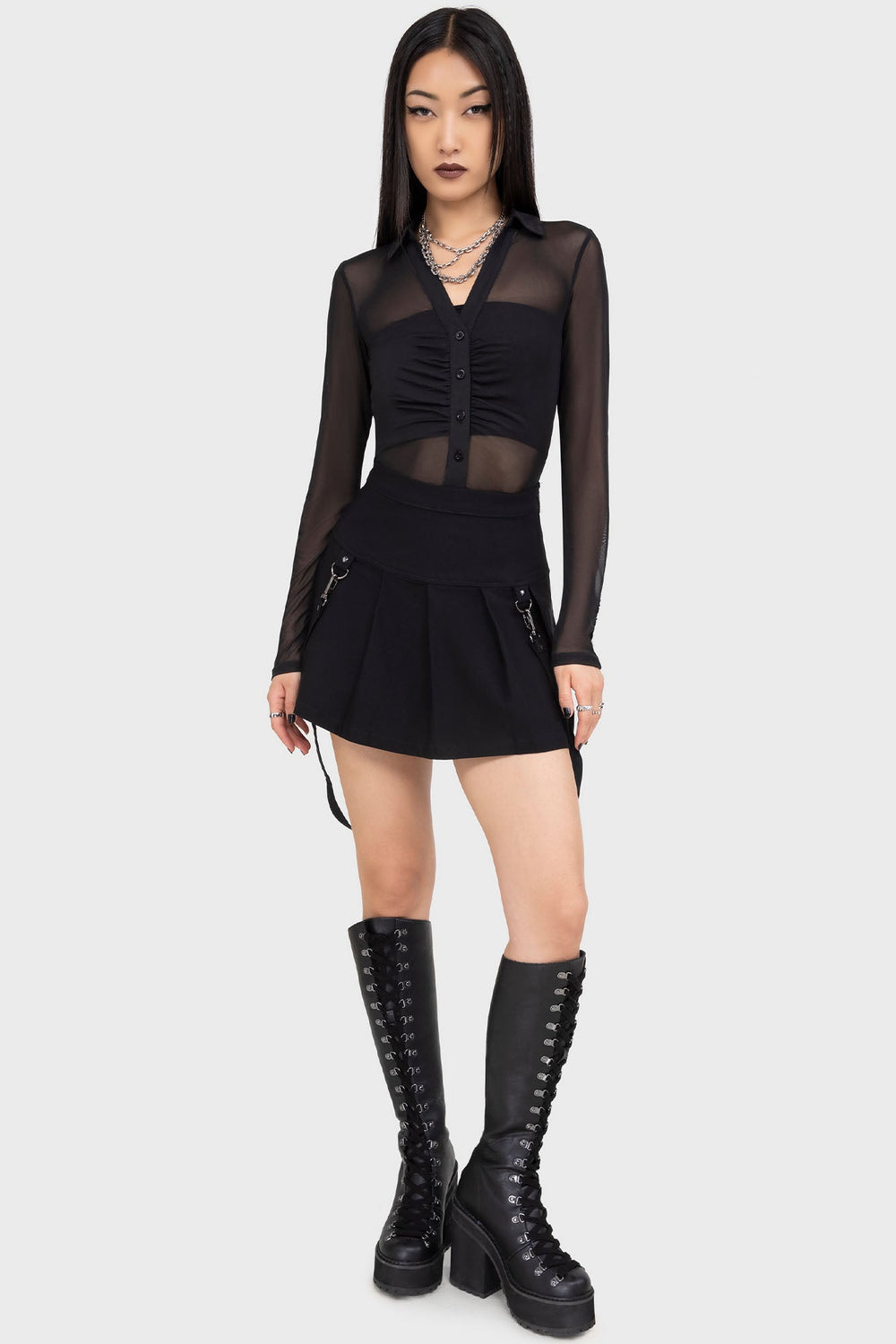 After The After Mesh Shirt Killstar / Womens