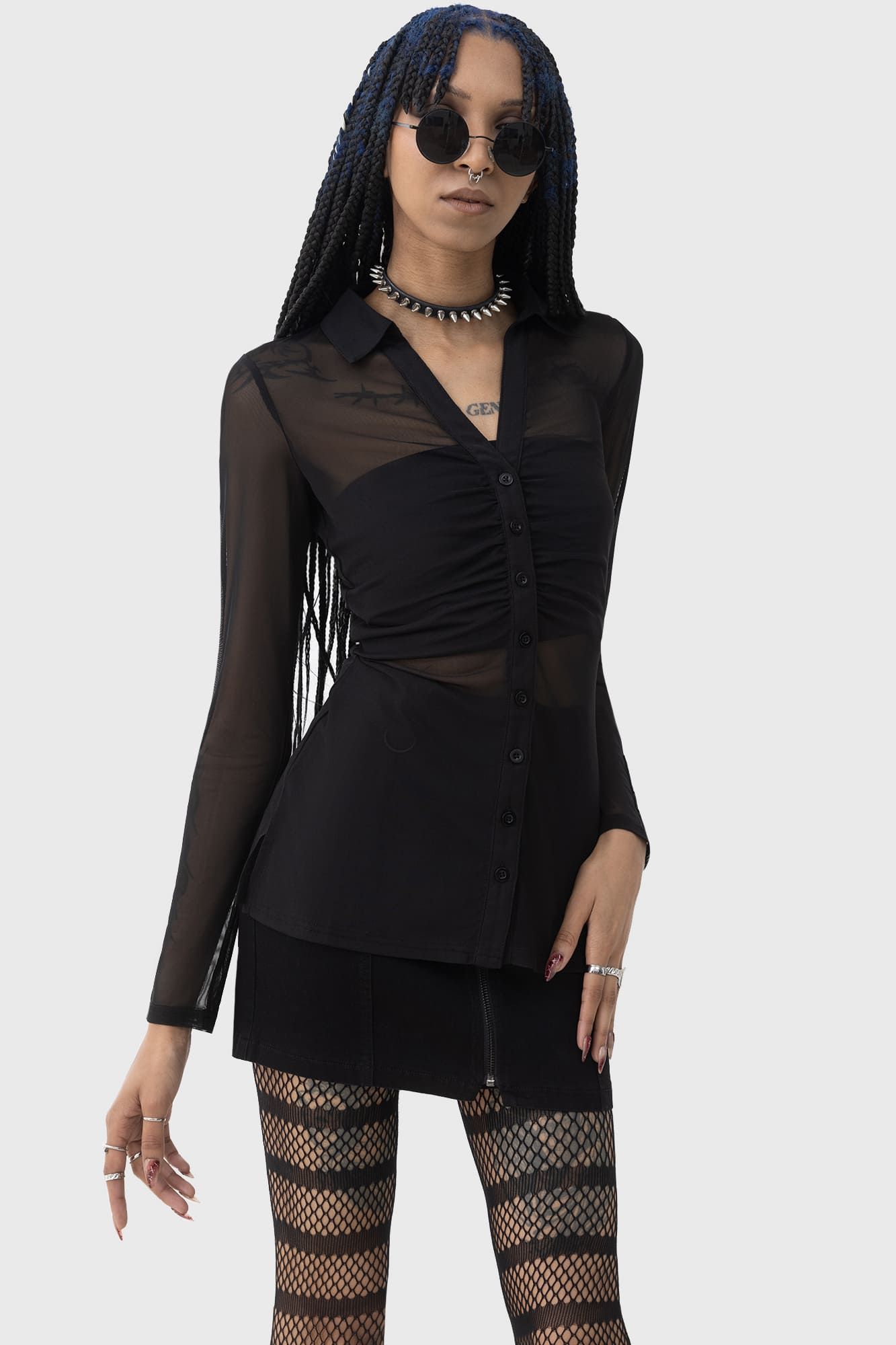 After The After Mesh Shirt Killstar / Womens