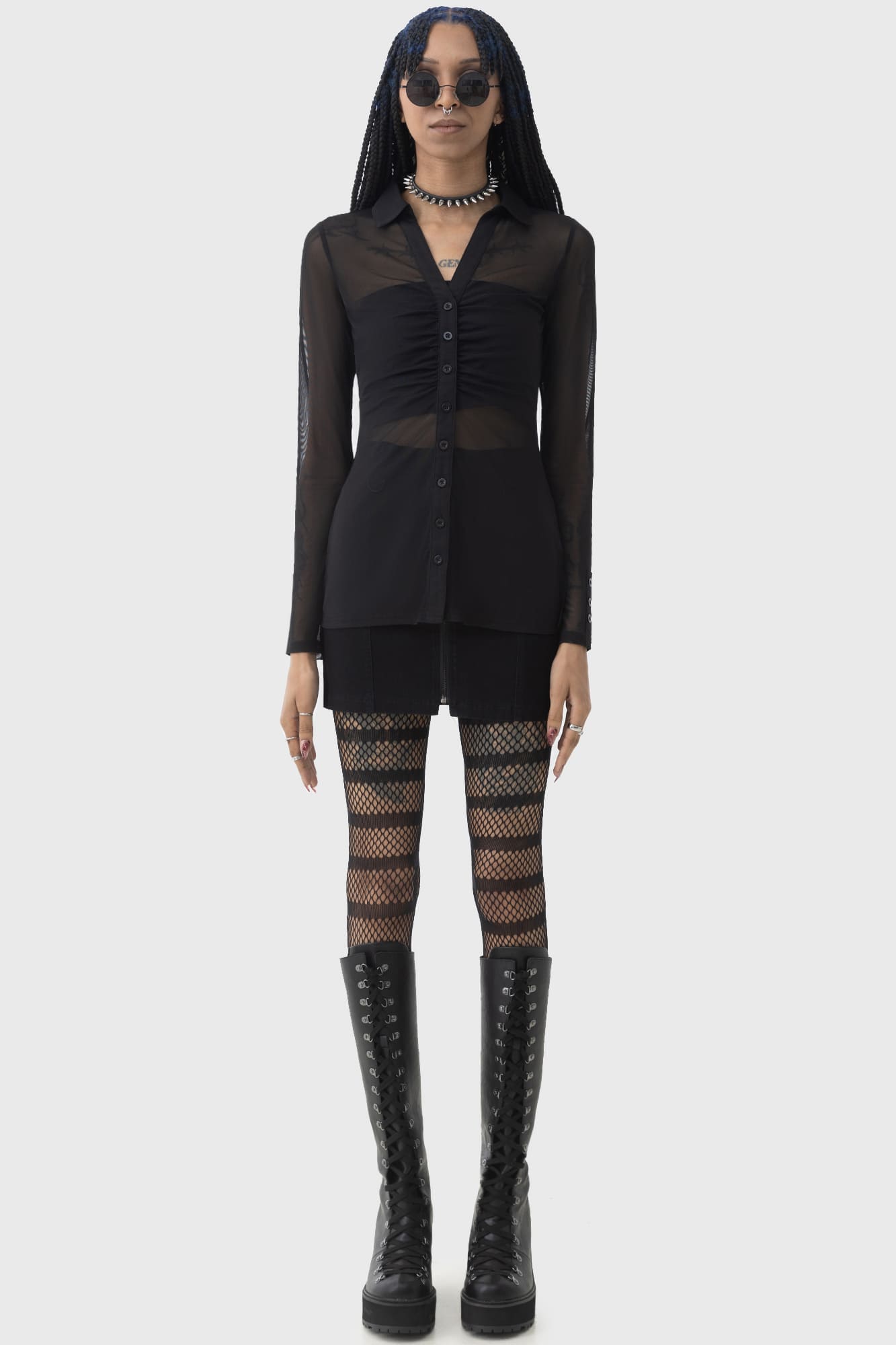 After The After Mesh Shirt Killstar / Womens