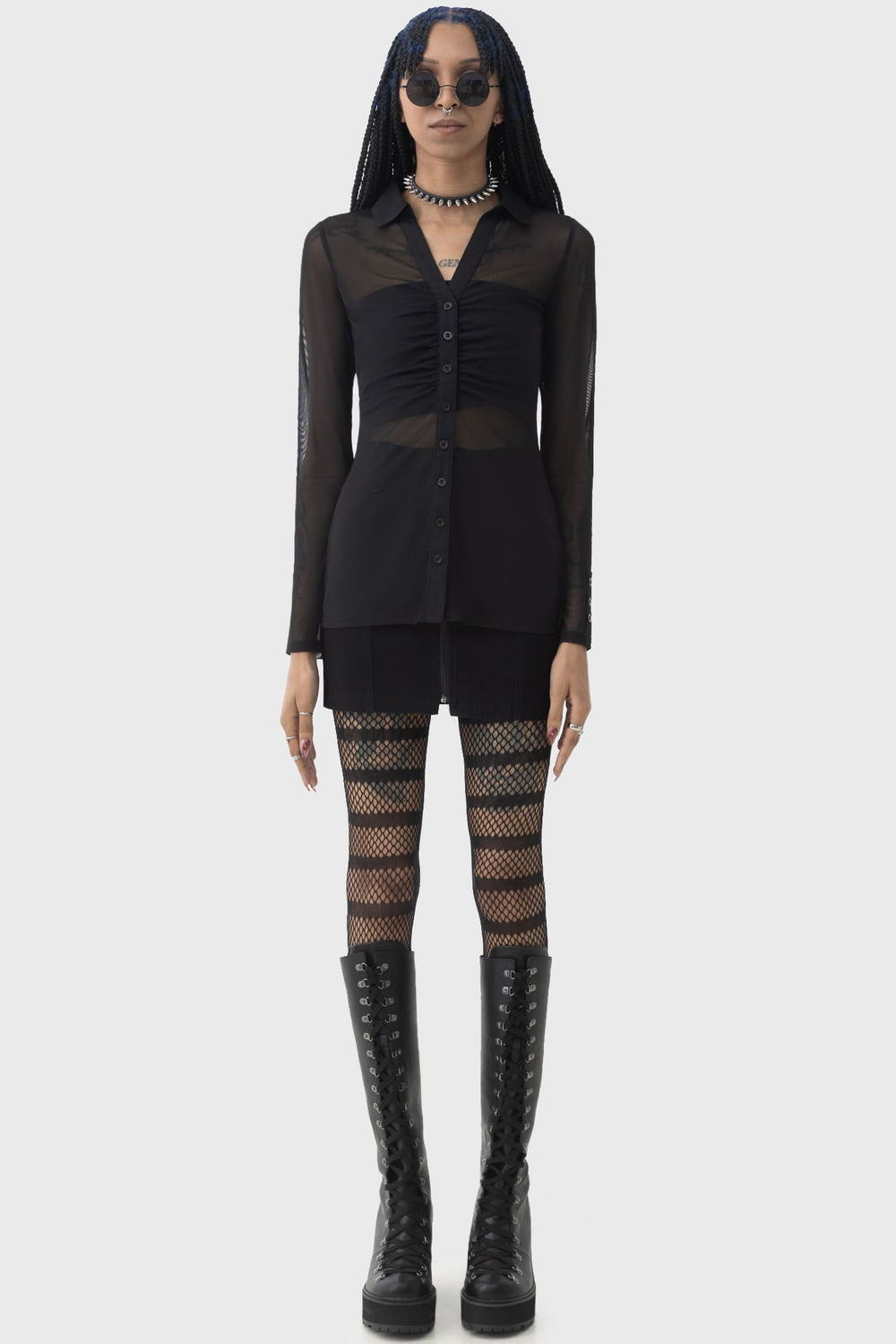 After The After Mesh Shirt Killstar / Womens