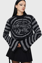 Voices Spiral Crop Sweater Killstar / Womens