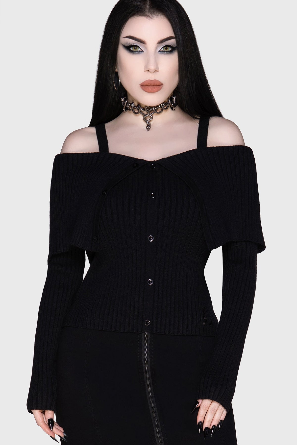 Shadow Empress Knit Top Killstar / Womens