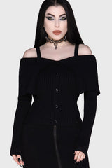 Shadow Empress Knit Top Killstar / Womens